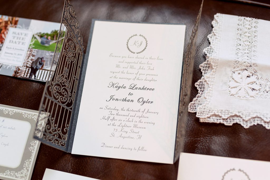 Wedding Reception Details | Kayla & Jonathan's Winter Wedding in St. Augustine