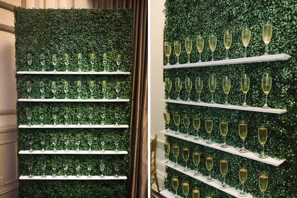 Champagne Wall | Lightner Luxe Package | Lightner Museum
