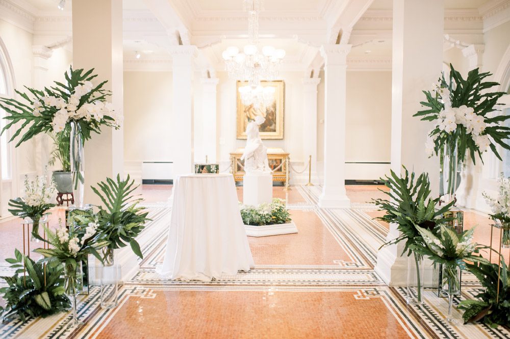 Wedding Ceremony in the Grand Lobby of the Lightner Museum St. Augustine