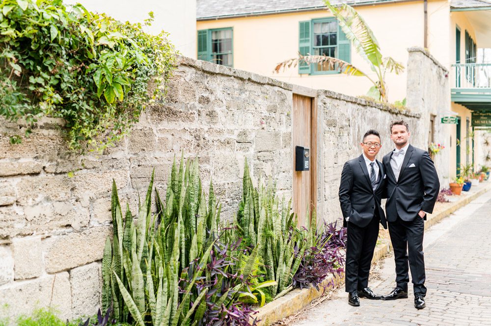 Wedding Photos in St. Augustine | Carlson and Paul's wedding at the Lightner Museum in St. Augustine | LGBTQ friendly wedding venues in Florida