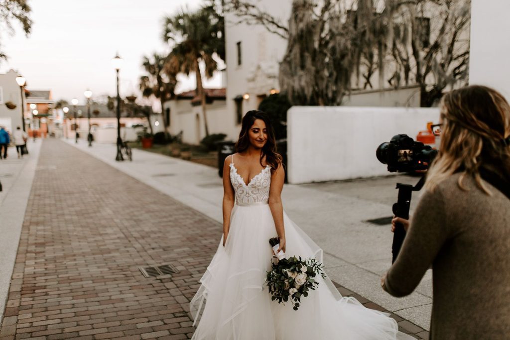 gorgeous bride in St. Augustine