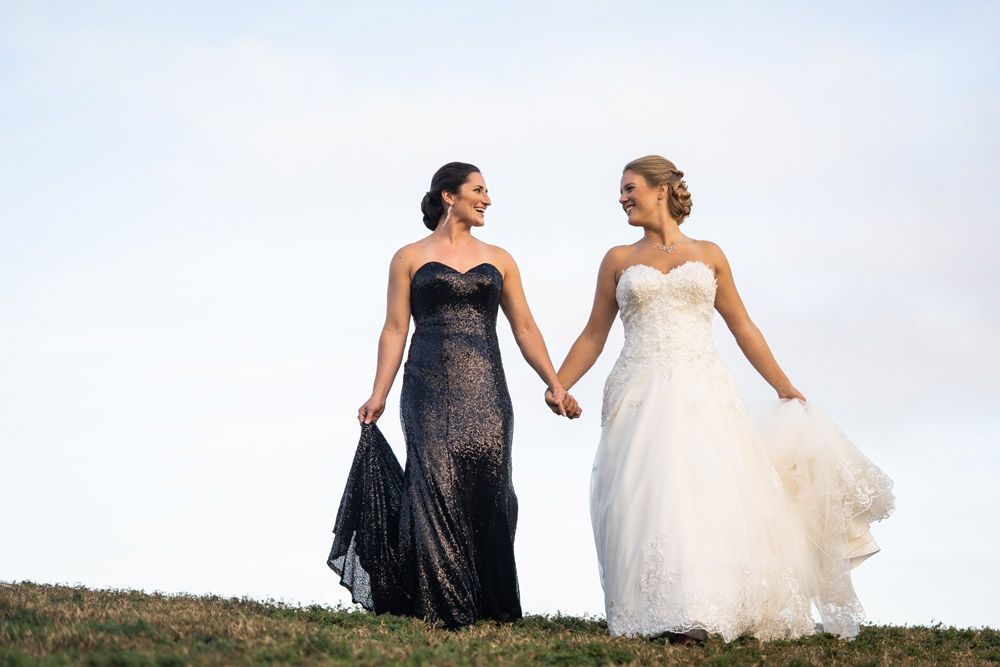 Black wedding dresses are all the rage!