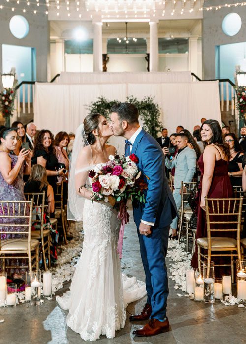 Stephanie and Filip's Romantic wedding ceremony accented with Pastels