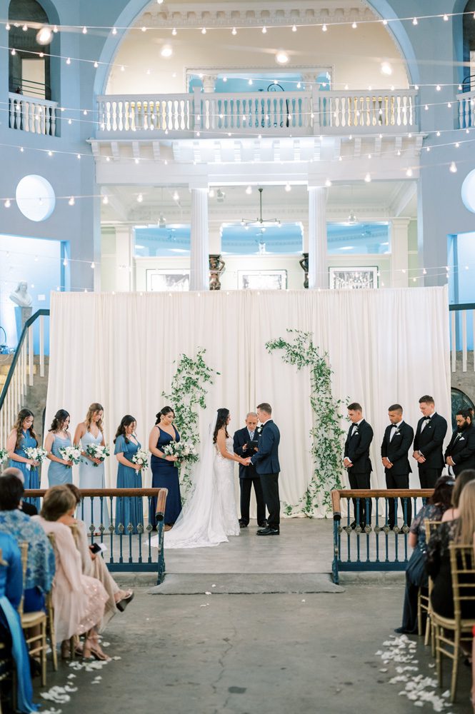 Wedding ceremony at the Lightner Museum